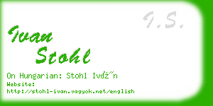 ivan stohl business card